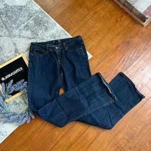 Seven7 jeans dark wash flare denim jeans